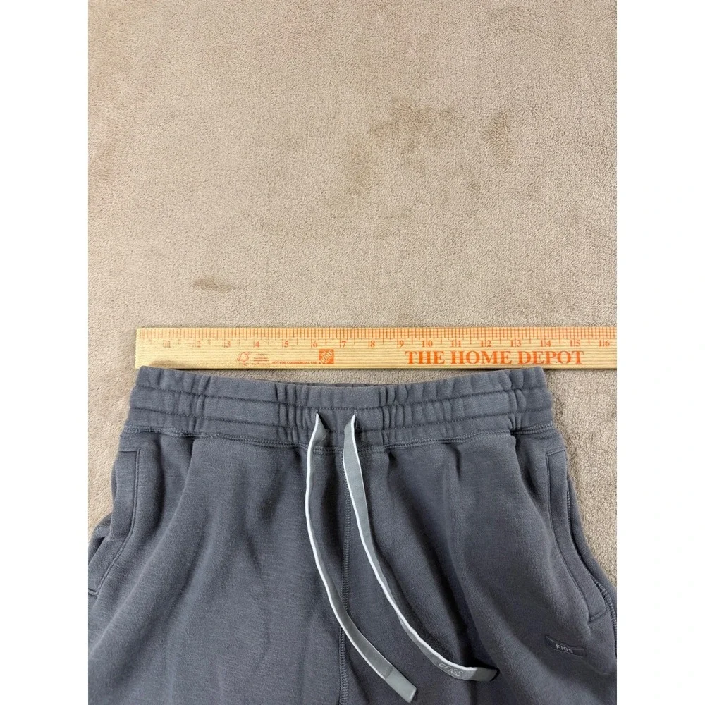 FIGS Essential Jogger Sweatpants Mens Small Charcoal Gray Fleece Drawstring‎ EUC